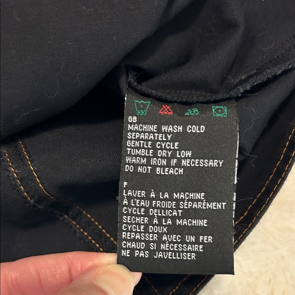 Harley-Davidson Black Denim Button-Up Vest Size Small - Picture 8 of 9